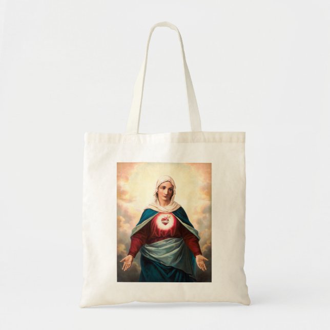 Bolsa Tote O Imaculado Coração de Maria (Frente)