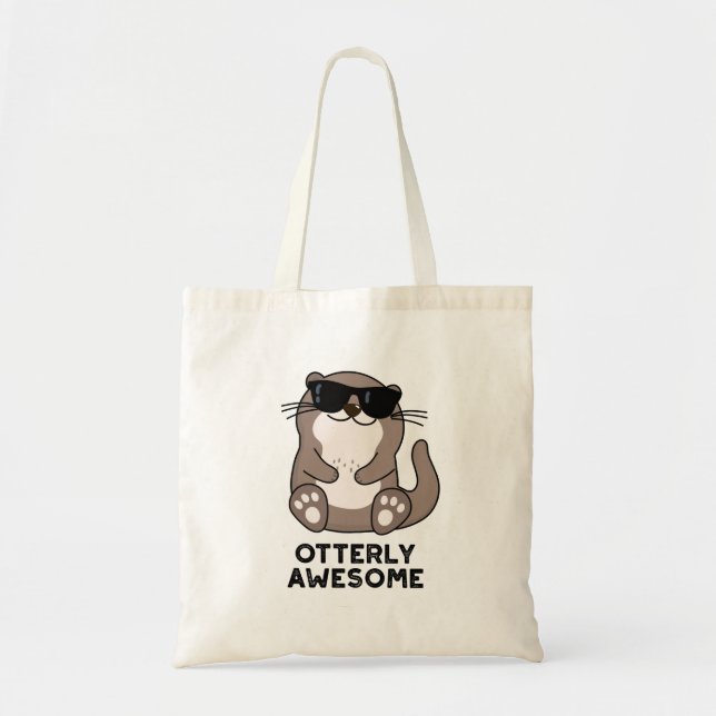 Bolsa Tote O Incrível Funny Animal Otter Pun (Frente)