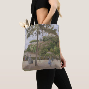 Bolsa Tote O jardim público em Pontoise   1874