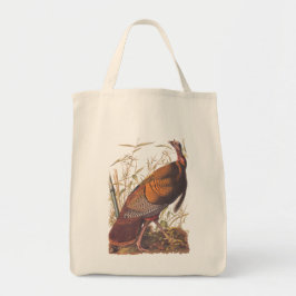Bolsa Tote O Jogo Selvagem da Turquia de Audubon voa no outon