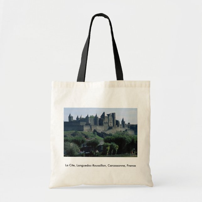 Bolsa Tote O La menciona, Languedoc-Roussillon, Carcassonne, (Frente)