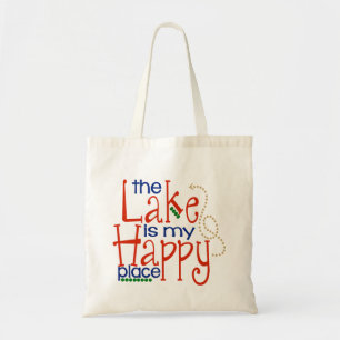 Bolsa Tote O lago é meu lugar feliz