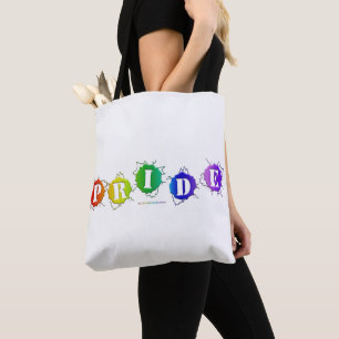 Bolsa Tote O letreiro de orgulho de cores arco-íris do Slippe