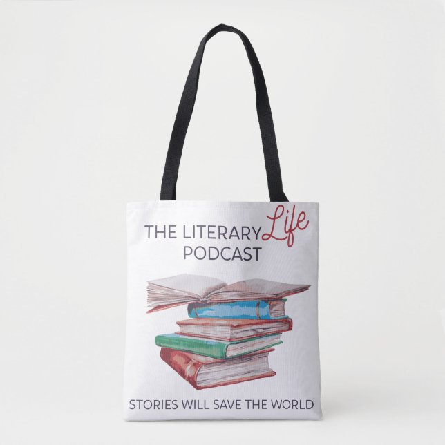Bolsa Tote O livro de vida literário (Frente)