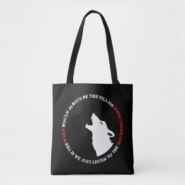 Bolsa Tote O lobo seria sempre o vilão (Frente)