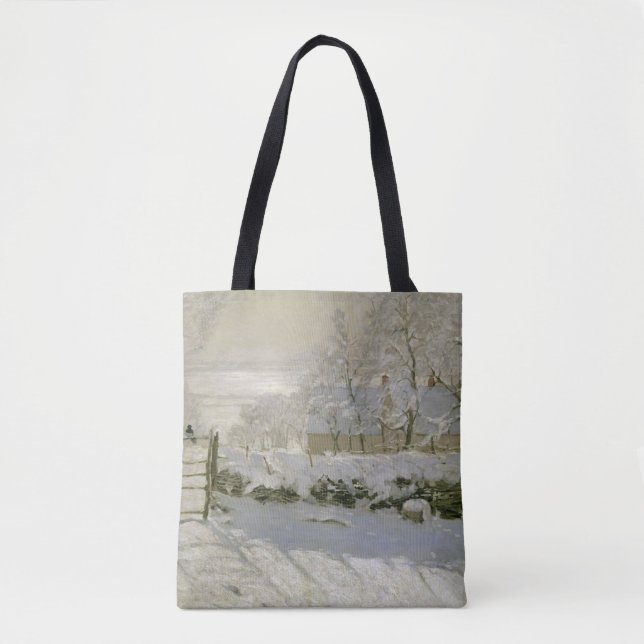 Bolsa Tote O Magpie por Claude Monet (Frente)