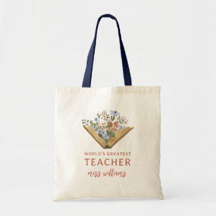 Bolsa Tote O maior apreço dos professores pelo mundo das flor