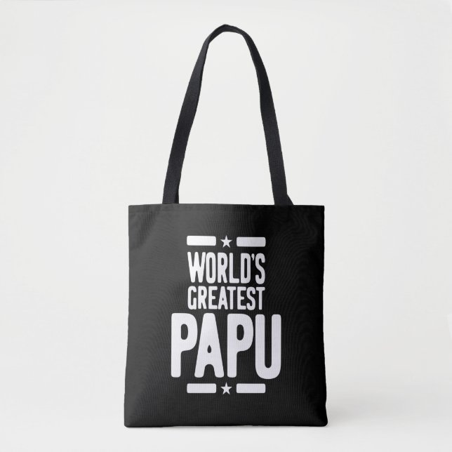 Bolsa Tote O maior padre Papu do mundo doado (Frente)