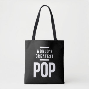 Bolsa Tote O maior Pop do mundo Padre Avô Presente