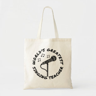 Bolsa Tote O Maior Professor Cantor do Mundo, Cantor Engraçad