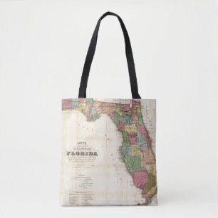 Bolsa Tote O mapa novo Drew do estado do Flórida