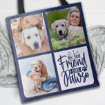 Bolsa Tote O Melhor Amigo Tem Patas Personalizadas 3 Pet Phot<br><div class="desc">Meu Melhor Amigo tem patas! Celebre o seu melhor amigo com um Saco de Tote de Colagem de Fotos Pet personalizado. Quando você tem tantas memórias e fotos divertidas, uma foto não é suficiente. Nossa bolsa de fotos do cachorro tem três fotos. Quer você tenha um novo cachorrinho, ou para...</div>