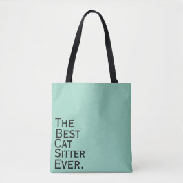 Bolsa Tote O Melhor Cuidador de Gatos de Todos os Tempos.