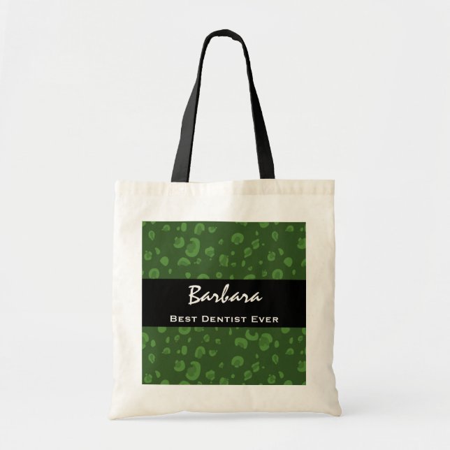 Bolsa Tote O melhor leopardo verde conhecido sempre feito sob (Frente)