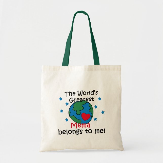 Bolsa Tote O melhor Mema pertence-me (Frente)