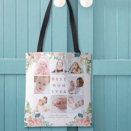 Bolsa Tote O MELHOR MOM EVENTUALMENTE 8 Texto Personalizado F