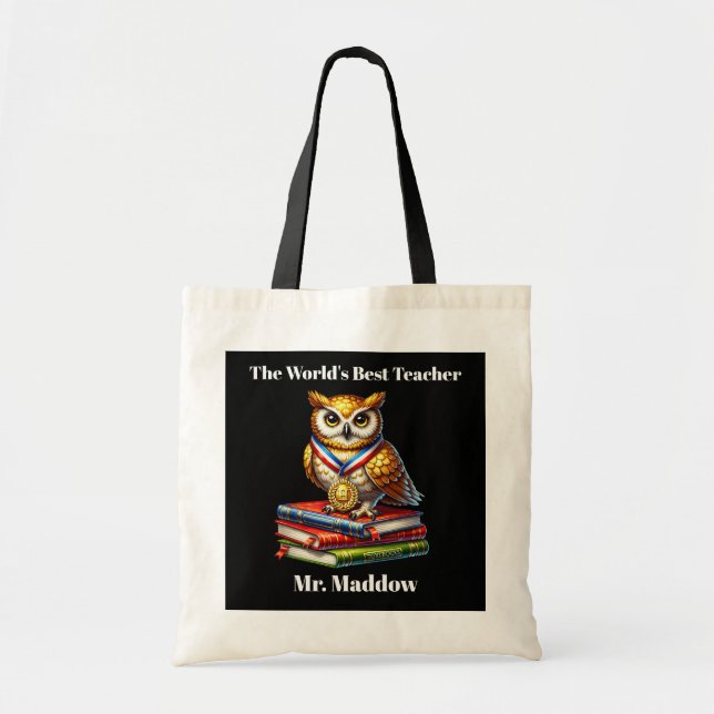 Bolsa Tote O melhor nome do professor do mundo (Frente)