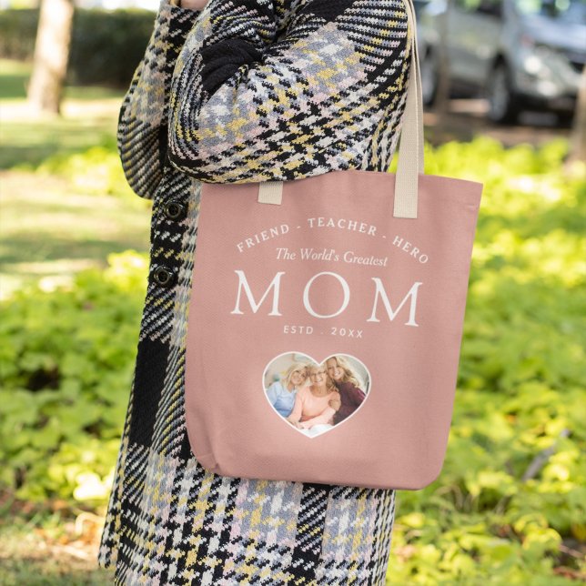 Bolsa Tote O melhor professor de amizade da mãe do mundo (Criador carregado)