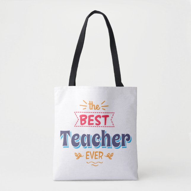 Bolsa Tote O melhor professor nunca (Frente)