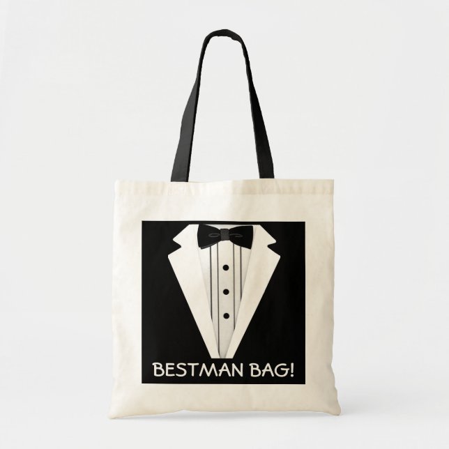 Bolsa Tote O melhor smoking do casamento do homem (Frente)