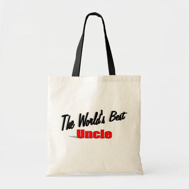 Bolsa Tote O melhor tio do mundo (Frente)