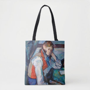 Bolsa Tote O Menino no Colete Vermelho, Cezanne