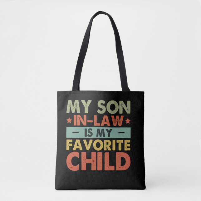 Bolsa Tote O Meu Filho Em Direito É A Minha Família De Filhos (Frente)