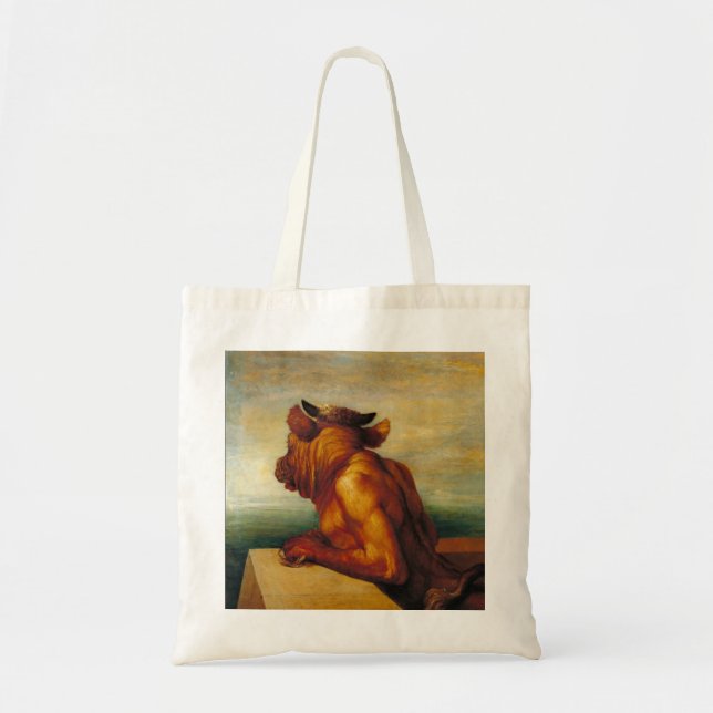 Bolsa Tote O Minotauro (por George Frederic Watts) (Frente)