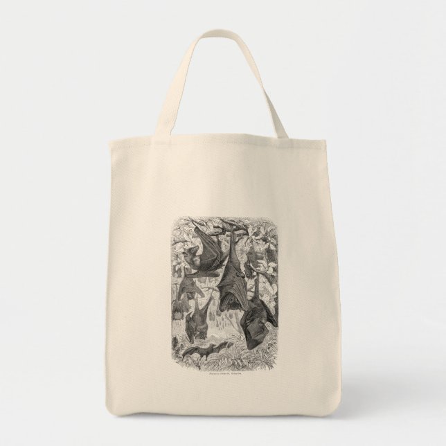 Bolsa Tote O modelo retro do bastão do Fox de vôo dos 1800s (Frente)