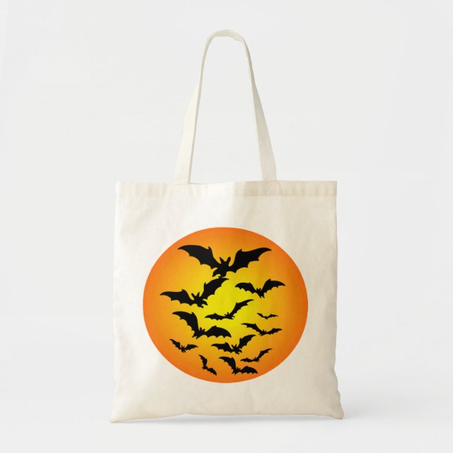 Bolsa Tote O morcego de Halloween - (Frente)