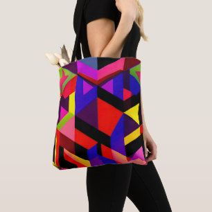 Bolsa Tote "O Mosaico Digital: Uma Visão Hipermoderna"