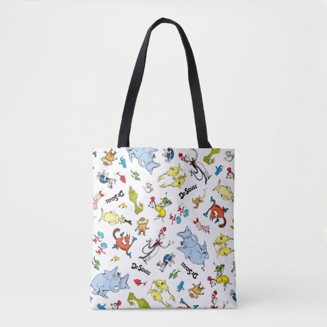 Bolsa Tote O Mundo do Dr. Seuss Pattern (Frente)