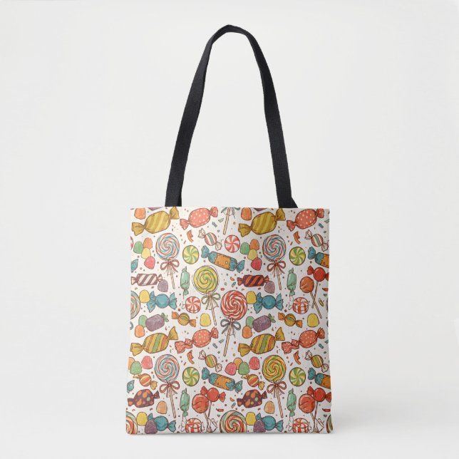 Bolsa Tote O mundo dos doces. (Frente)