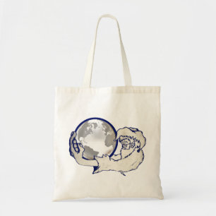 Bolsa Tote o mundo inteiro numa mão de macacos