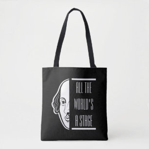 Bolsa Tote O mundo inteiro, um Palco Shakespeare, cita Thespi