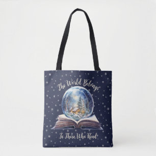 Bolsa Tote O Mundo Pertence Àqueles Que Lêem Design