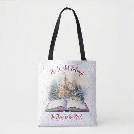 Bolsa Tote O Mundo Pertence Àqueles Que Lêem Design
