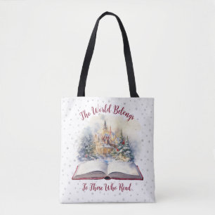 Bolsa Tote O Mundo Pertence Àqueles Que Lêem Design