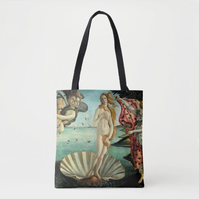 Bolsa Tote O Nascimento de Vênus por Sandro Botticelli (Frente)