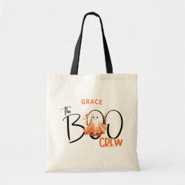 Bolsa Tote O nome da tripulação do Boo moderno Halloween Tote