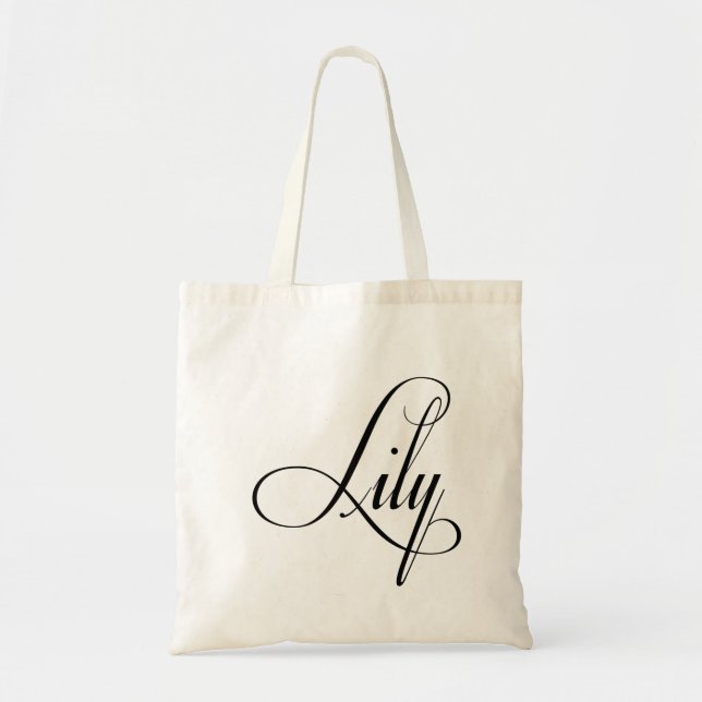 Bolsa Tote O Nome Dela É Lily Calliografia (Frente)