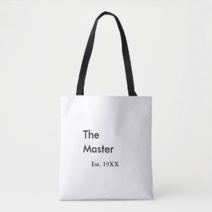 Bolsa Tote O nome do chefe mestre ano data título do rei
