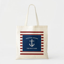 Bolsa Tote O Nome do Seu Barco Âncora