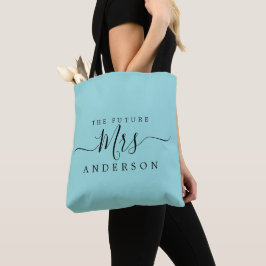 Bolsa Tote O Nome Personalizado Do Script Da Sra. Chic Futuro