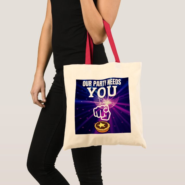 Bolsa Tote O nosso partido precisa de ti. (Frente (produto))