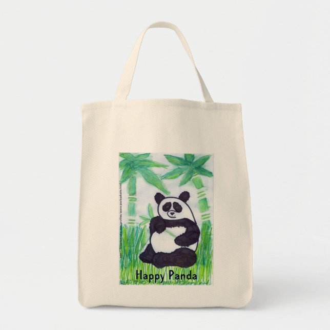Bolsa Tote O.O. Happy Panda Organic Bag (Frente)