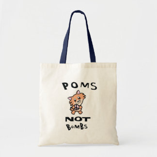 Bolsa Tote O original, um e apenas os "Poms Not Bombas Tote B