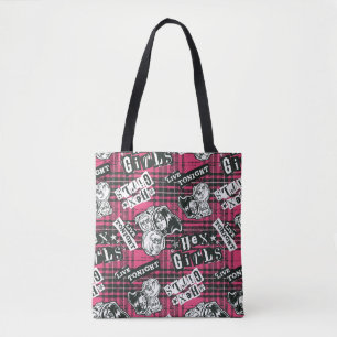 Bolsa Tote O padrão de Xadrez das garotas hexadecimais
