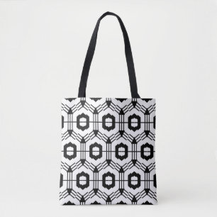 Bolsa Tote O padrão perfeito da arte. Vintage geométrico