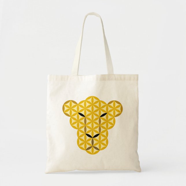 Bolsa Tote O Pantero Da Vida - Animais Sagrados 01. (Frente)